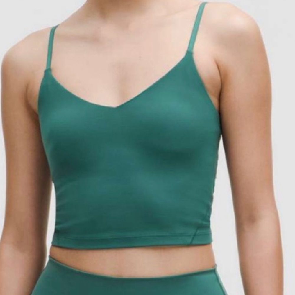 Lululemon Align Cropped Storm Teal Cami